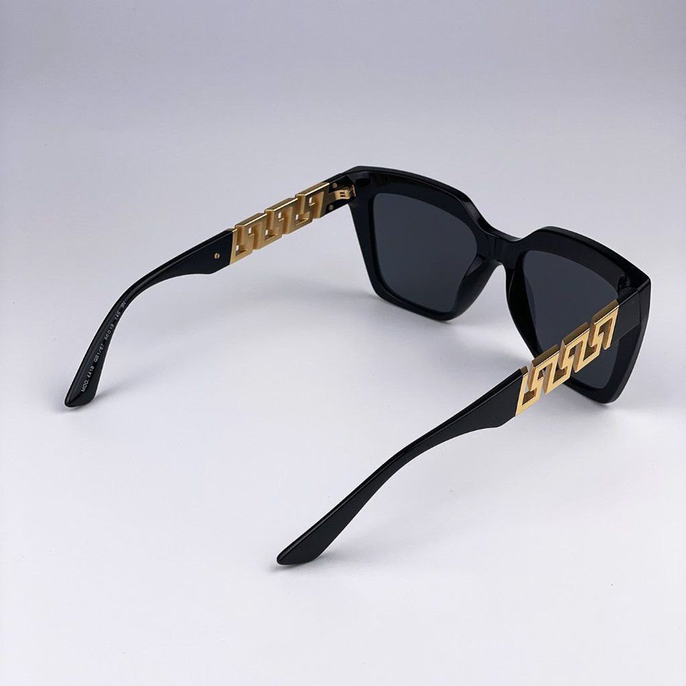Versace VE4418 GB1/87 Sunglasses Black Gray Square Women - Picture 8 of 10